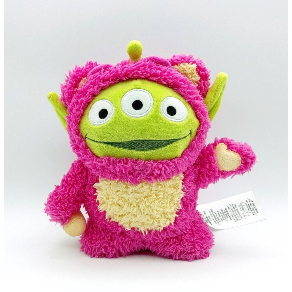 Disney Store Toy Story Pixar Alien Remix Lotso in Purple Bear Costume 8"